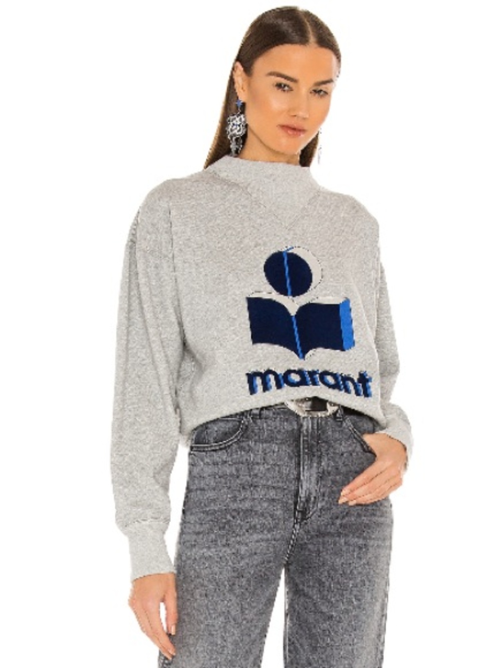 Isabel Marant Etoile Moby Sweatshirt in Grey